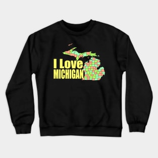 USA state: Michigan Crewneck Sweatshirt